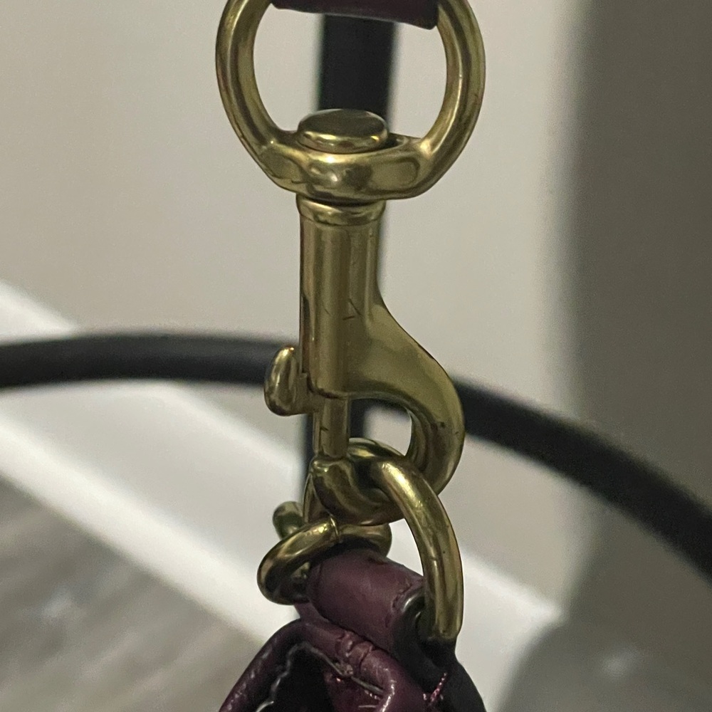 Coach Avery Burgundy Leather Bucket Bag - Picture 7 of 9